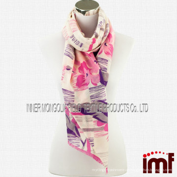 Pink Fresh Flower Wolle Merino Schal Bulk Pashmina